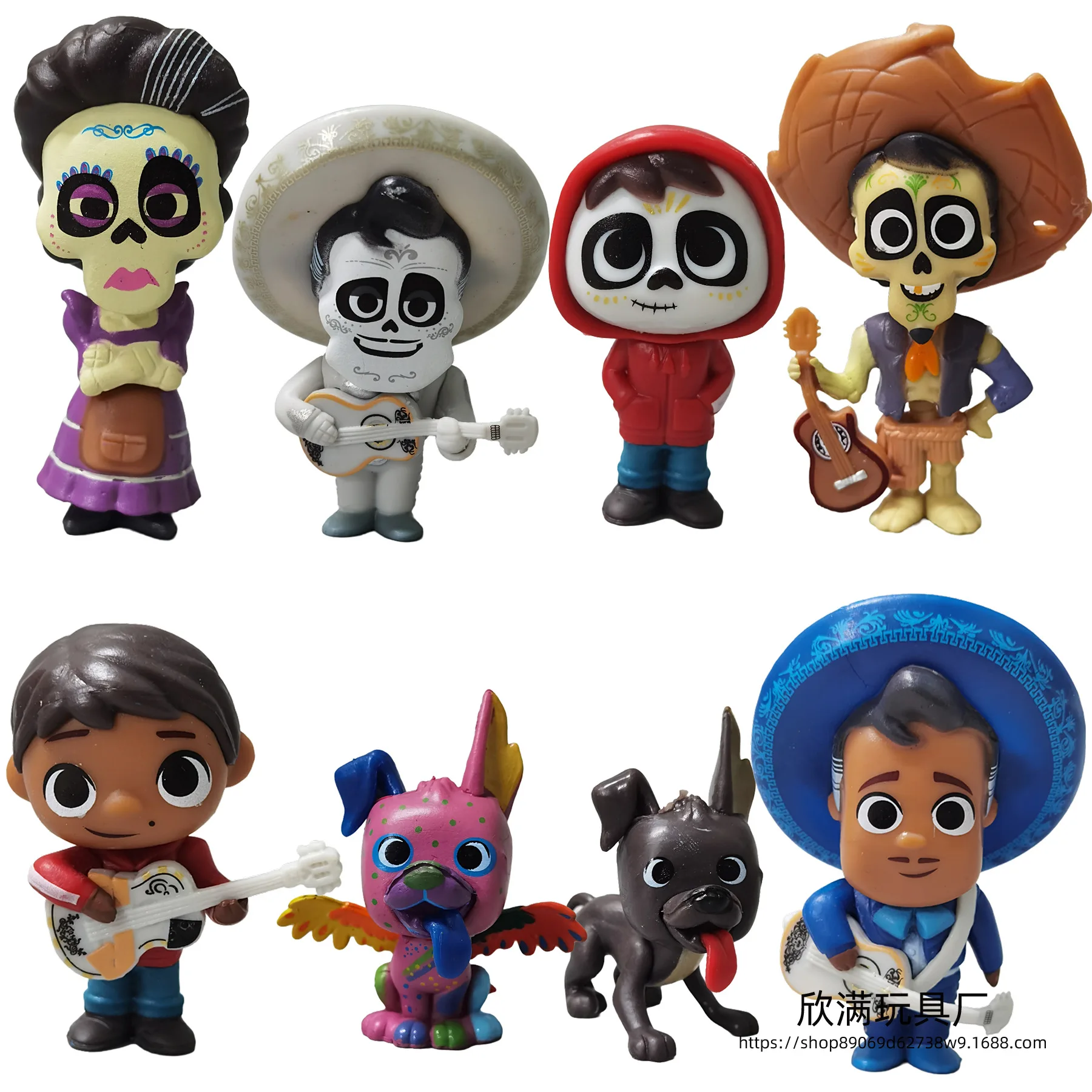 Disney Coco Movie 8 pz/set 6-9cm Action Figure Anime Mini Decoration Collection Figurine Toys Model For Children Gift