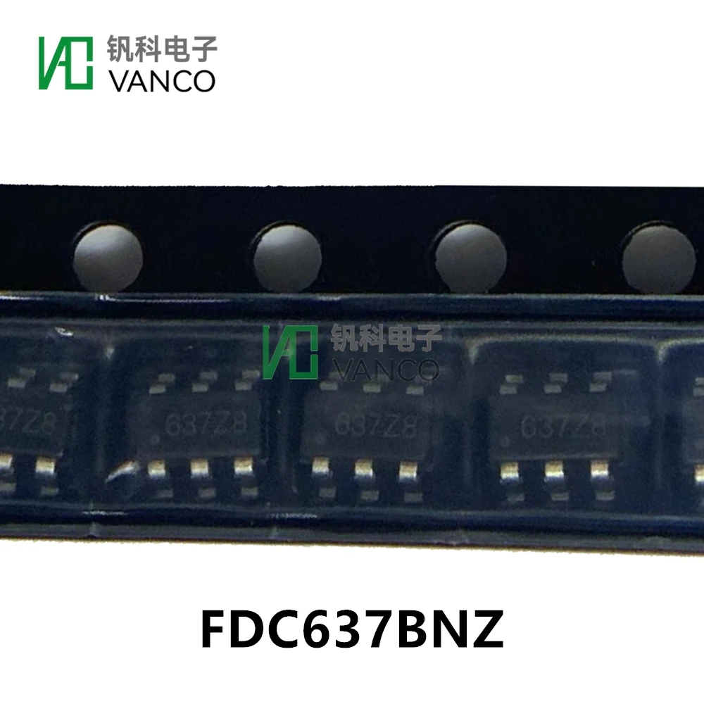 20Pcs Transistor Kit FDC637BNZ Mosfet N-CH 20V 6.2A SUPERSOT6 In Sctock