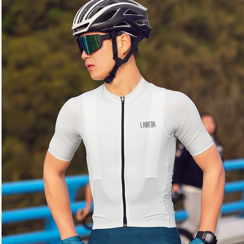 Lameda Coolmax Cycling Jersey High Breathability Men's Cycling Shirt Quick Drying Cycling Clothes For Men Bicycle Clothing