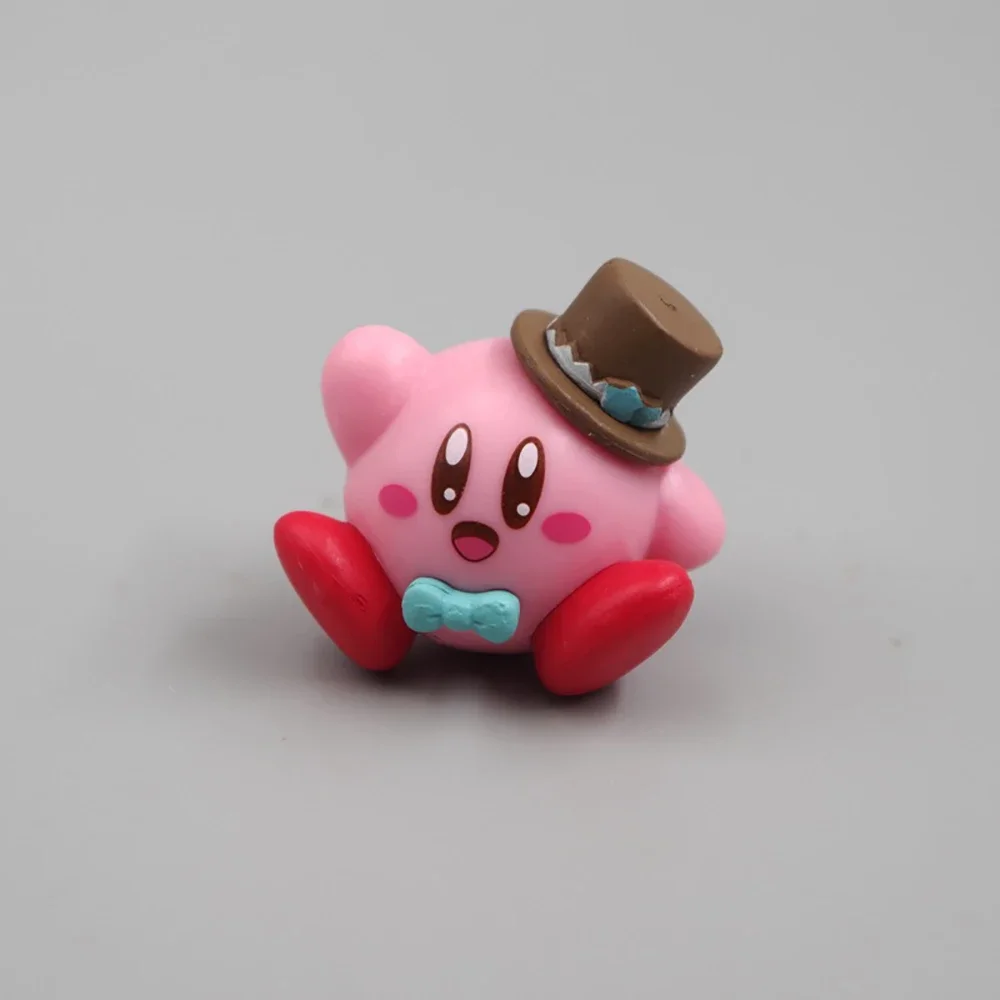 Kawaii Spielzeug Kirby 3 cm Figur Anime Sanrio Dekoration Action Collection Mittagessen Tee Dekorationen PVC Materialien Geschenke für Mädchen