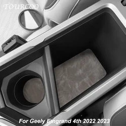 For Geely Emgrand 4th 2022-2025 Central Control Panel Water Cup Pad Leather Protection Interior Accessories