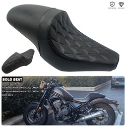 Motorcycle Rider Solo Seats Driver Low Saddle Comfort Pillion Fits For Honda Rebel 300 500 CMX300 CMX500 CM500 CM300 2017-2025