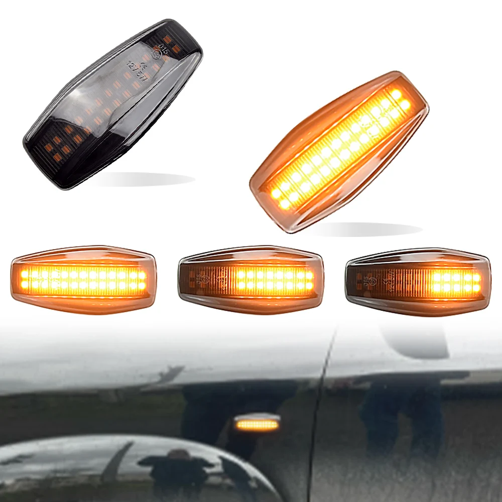 New For Hyundai Elantra Sonata Coupe KIA Sportage Rio LED Dynamic Car Blinker Side Marker Turn Signal Light Lamp Accessories