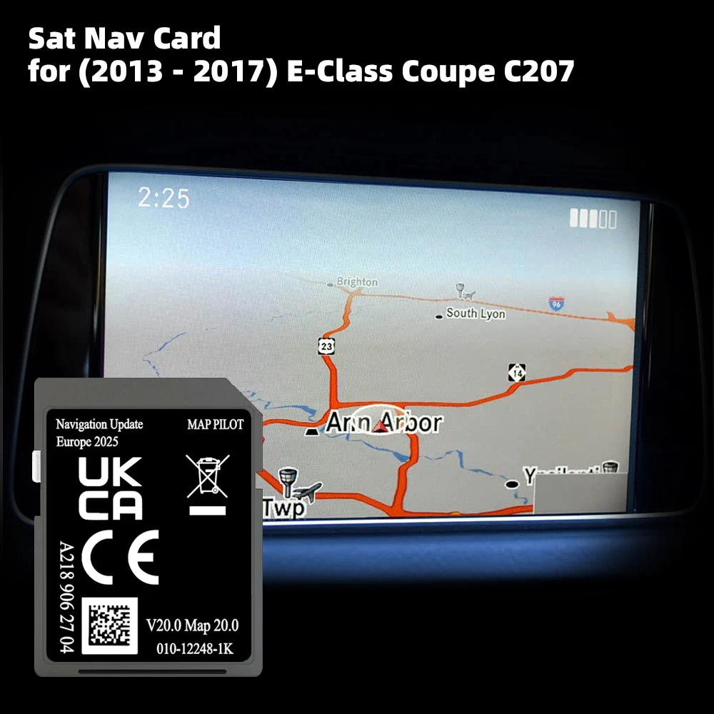

for Mercededs E-Class 2015-2016 Coupe A2189062704 V20 Map Pilot Europe 2025 Sat NAV