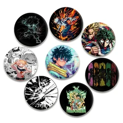 Fashion Gift Pins Midoriya Izuku Bakugou Katsuki Anime Badge Todoroki Shoto OCHACO URARAKA Cartoon Brooches for Bag Accessorie