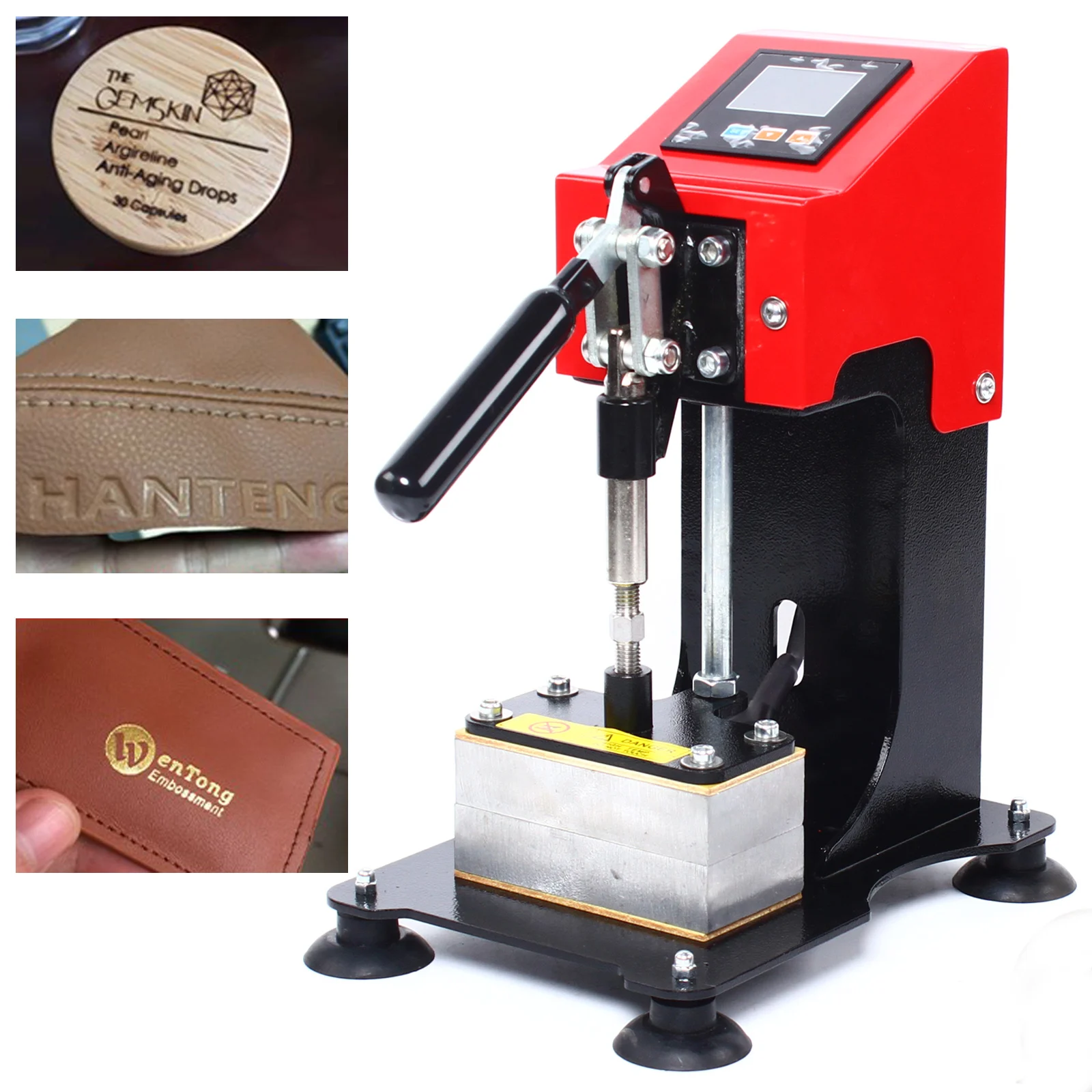 

Professional Heat Press Machine for T-Shirts & Hats - 700W Fast Heating, Adjustable Temp (0-400°F) & Time (0-999s), LCD Display