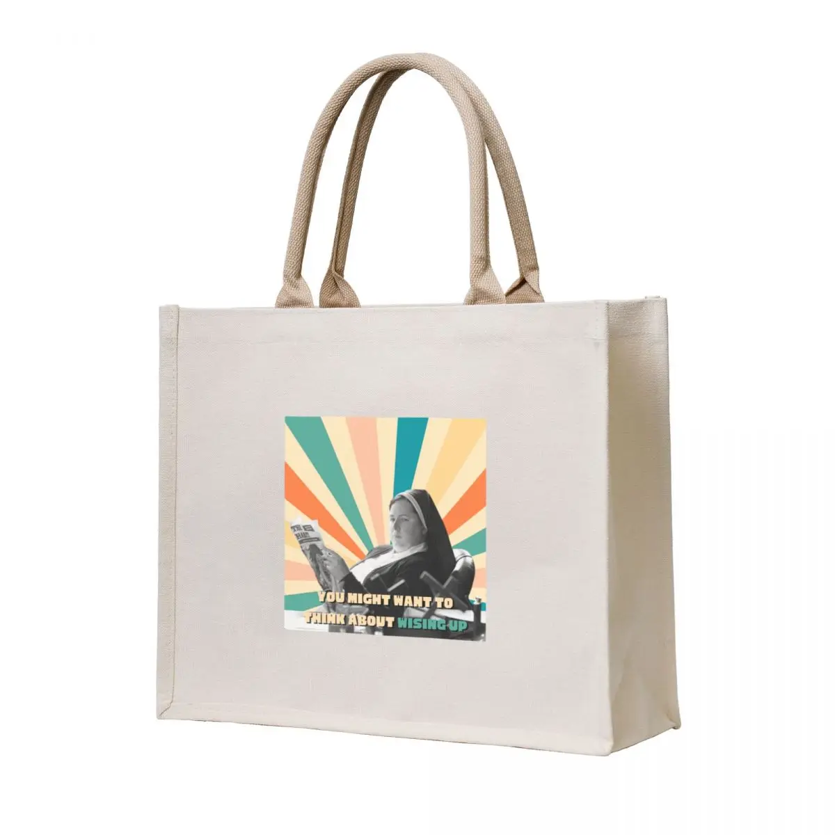 Wise Up! Tote Bag Custom bag tote bag men shopping cart bags
