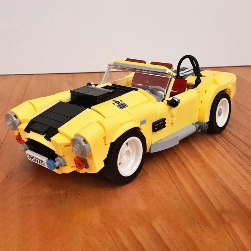 2023 NEW MOC Creative Expert Set AC Cobra Cars Model Modfied from 10271 Fiat 500 Building Blocks DIY Bricks Toys Gifts