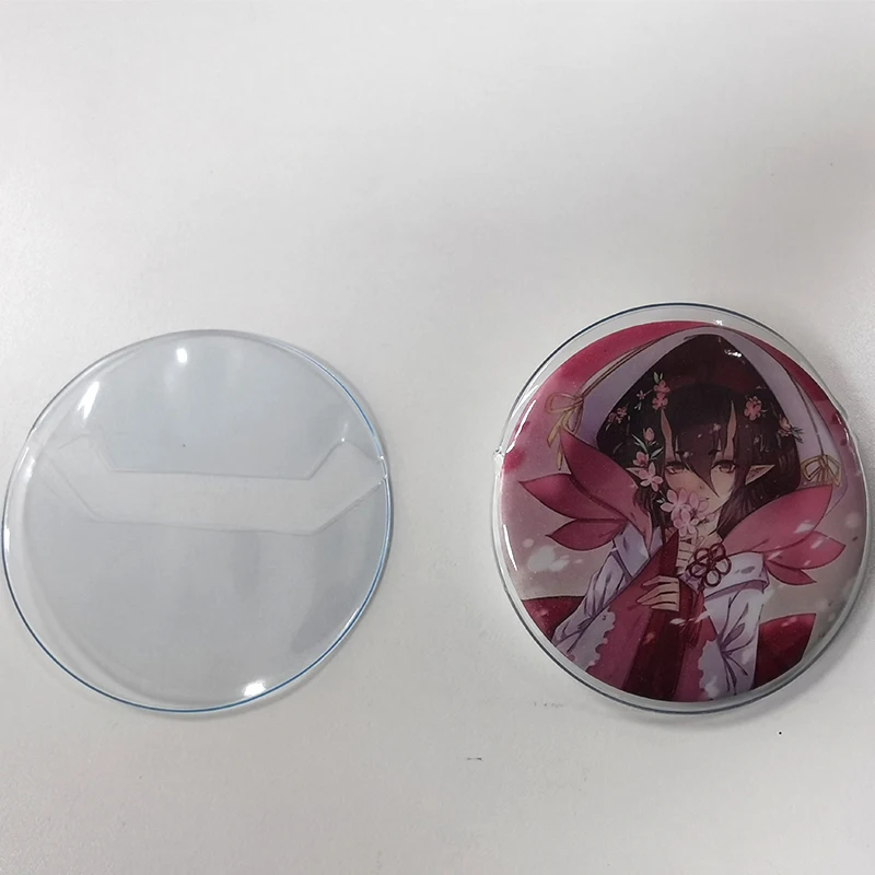 Juste de protection transparente, étui de protection transparent pour badge anime, épingles à badges, bouton de dessin animé, sac Oto japonais,