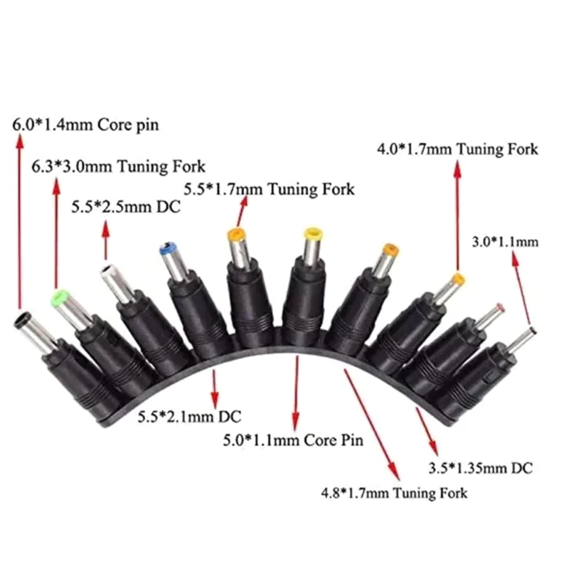 Bộ 34 đầu nối USB sang BarrelAdapter hoàn chỉnh cho máy tính xách tay, máy tính bảng, v.v.