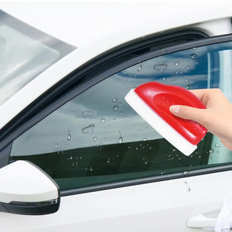 Car Oil Film Cleaning Brush Reusable Auto Glass Oil Film Cleaning Brush Rain And Fog Proof Glass Cleaning Board For Windshields