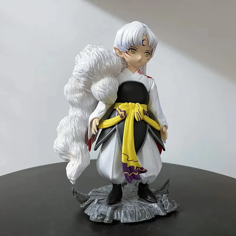 New Anime Kawaii Inuyasha Action Figures Bakusaiga Sesshoumaru Figure Childhood Statue Toys Desk Decor Ornaments Model