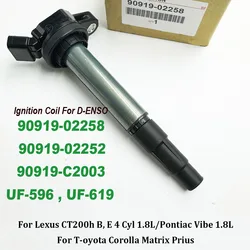 90919-02258 Ignition Coil 673-1310 90919-02252 High Quality UF-596 C1714 UF-619 90919-C2003 For Matrix Corolla Prius 1.8L L4