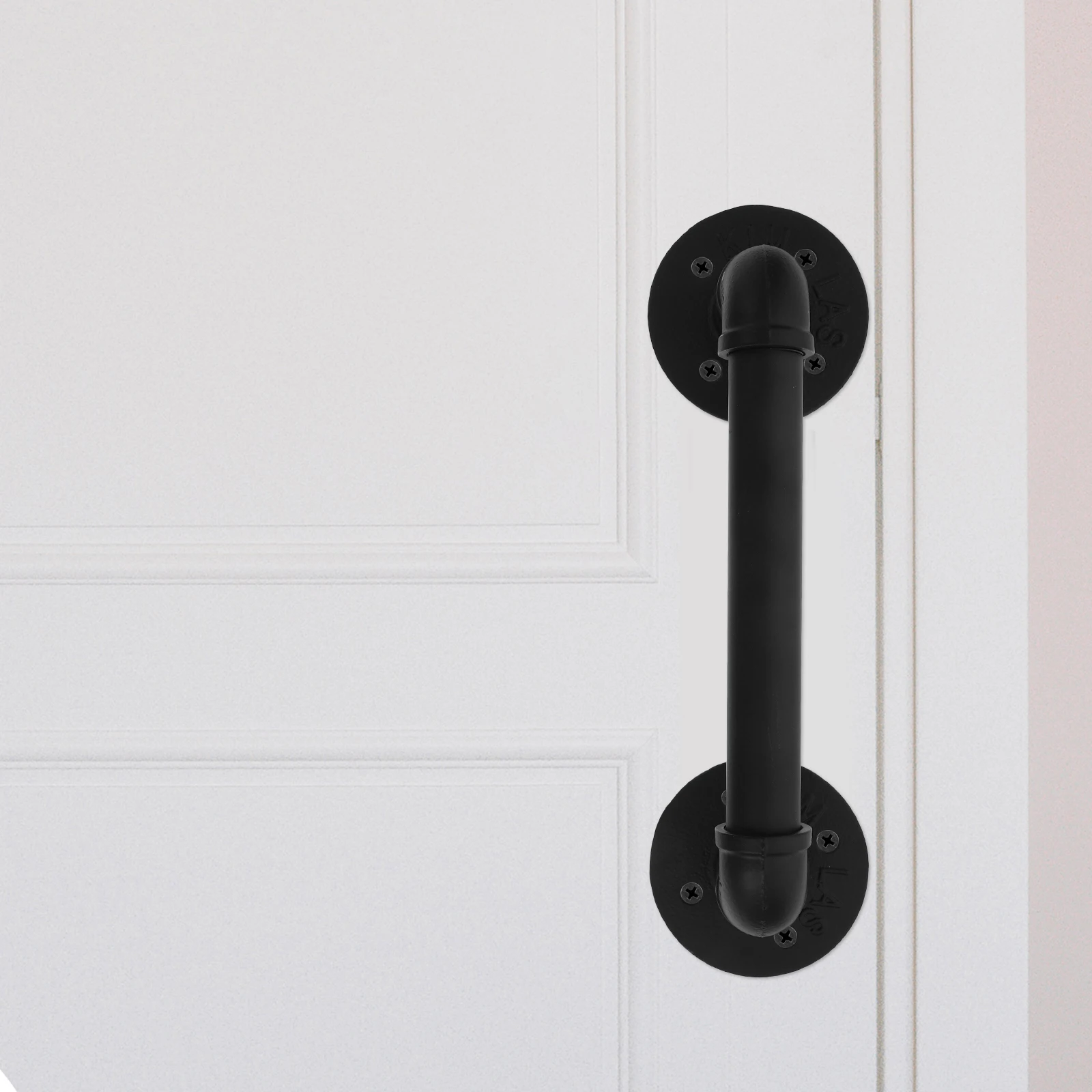 

Retro Wrought Iron Door Handle Industrial Style Grab Handle for Gate Barn Bathroom Home Office Decor Practical Cupboard
