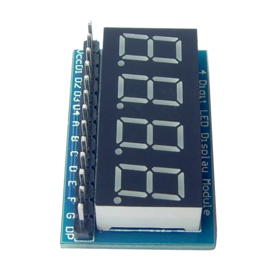 5 Pieces Four Red Highlighted Digital Display Modules