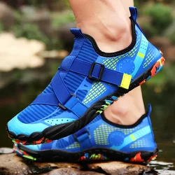 Multifunctional men's aqua shoes, Barefoot quick-drying breathable non-slip water shoes, beach snorkeling surfing swimming shoes