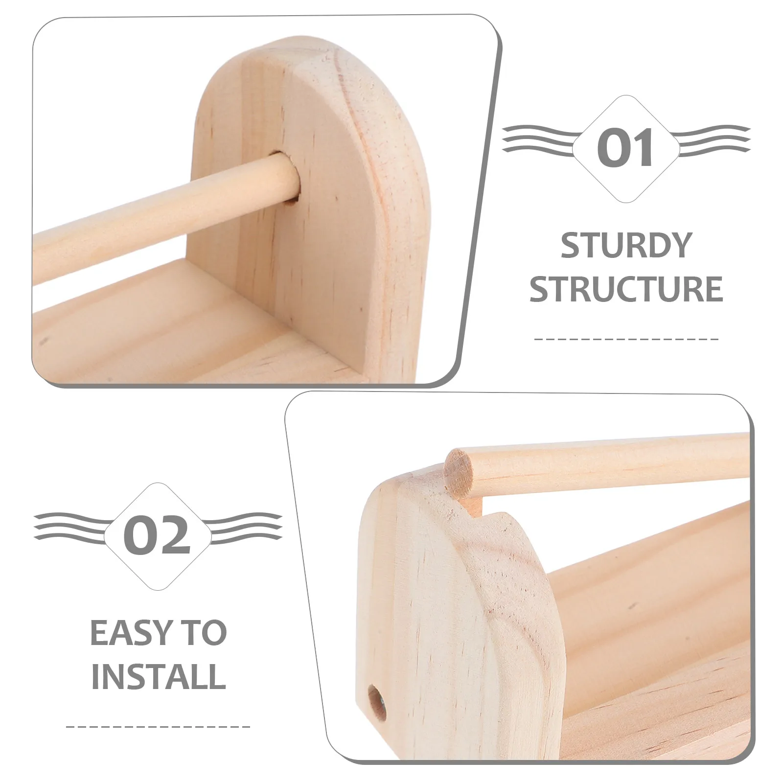 Masking Tape Dispenser Wooden Multi Roll Craft Tape Holder Organizer Rack Tabletop Dispenser For Kids Children Office Home