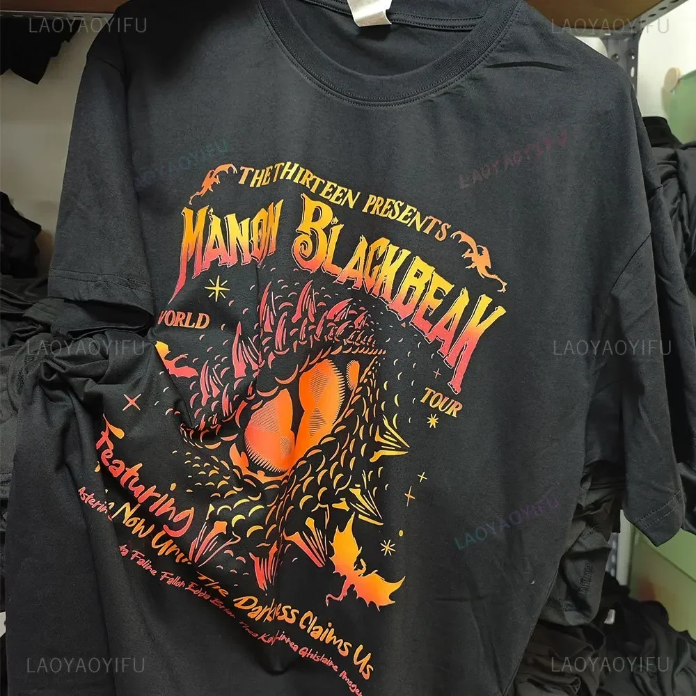 Manon Blackbeak trône de verre T-Shirt décontracté coton T-Shirt femmes décontracté mode Harajuku Hip Hop Streetwear femme rose hauts