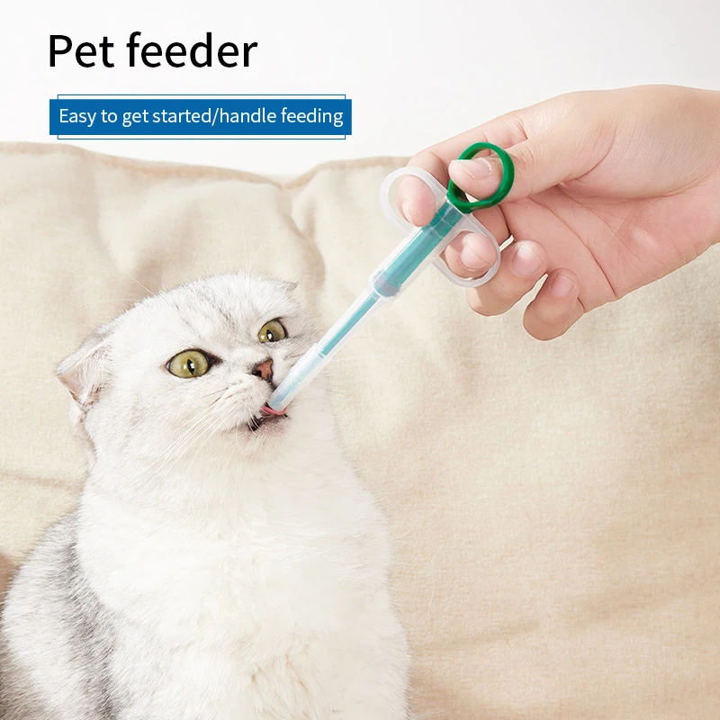 1PCS Pet Syringe Tablet Pill Gun Piller Push Dispenser Medicine Water Milk Tube Feeder Tools Dog Accessories Cat