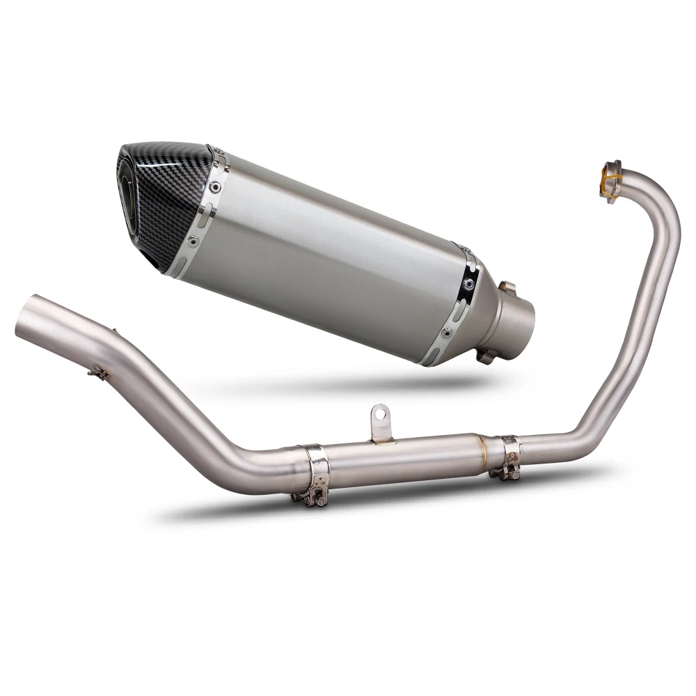 

250SR exhaust full system For CF MOTO 250SR 300SR 250NK 300NK Motorcycle exhaust 370mm Muffler with DB Killer racing header pipe