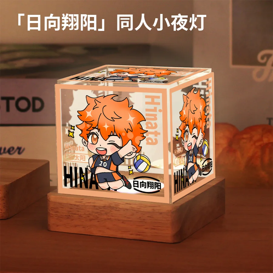 

Anime Haikyuu!! Cosplay Adjustable Three-colour Night Lamp Send Friend Brightness Cartoon Xmas Birthday Gift Table Ornaments