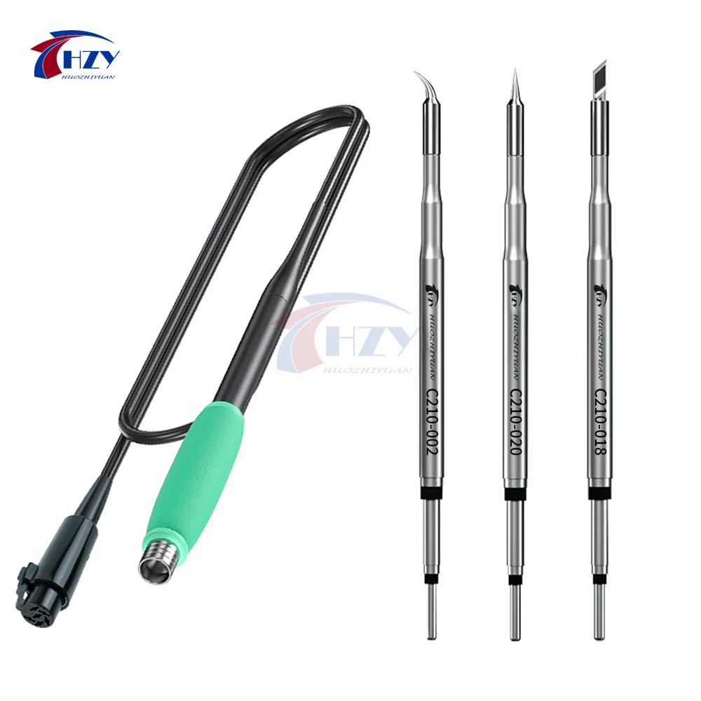 HZY C210 Soldering Iron Tips 002 018 020 For 210 Soldering Iron Universal Compatible T210 Soldering Station Welding Repair Kit