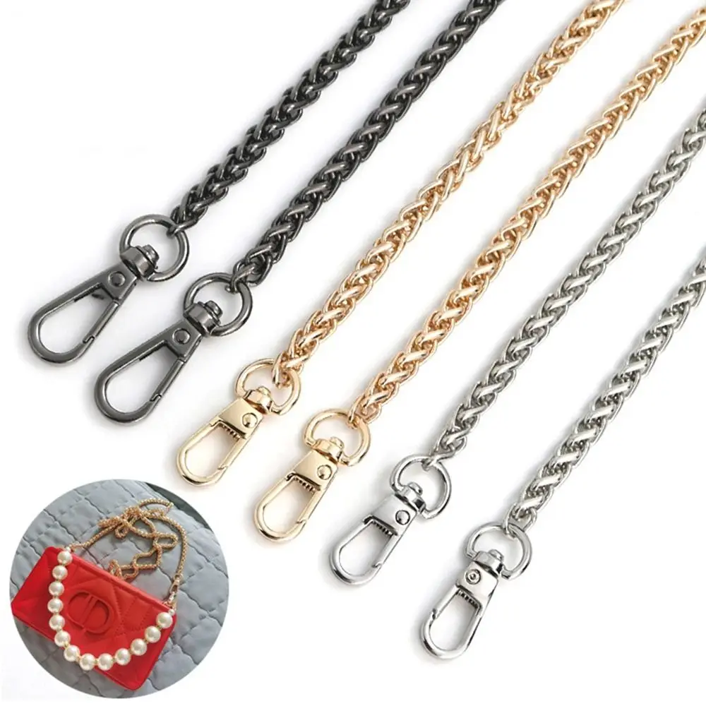 60cm 120cm Metal Chain Golden Silvery Aluminum Chain For Jewelry Making Findings Bag Chain Strap Handle Replacement Chain