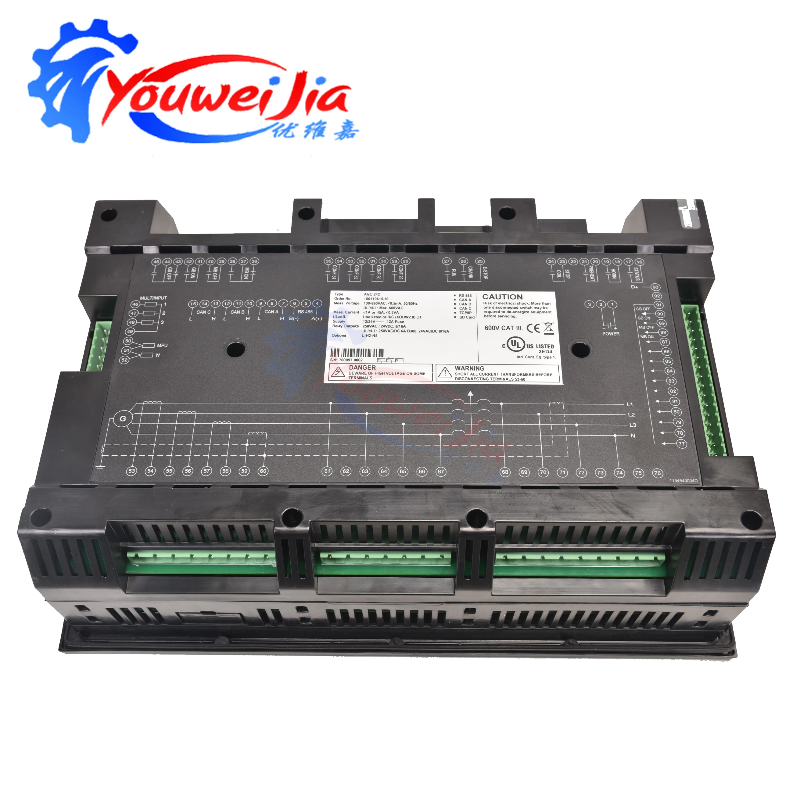 DEIF AGC242 Original Controller For Generator Control Electronic High-Quality Advance Power Management Low Fuel Consumption