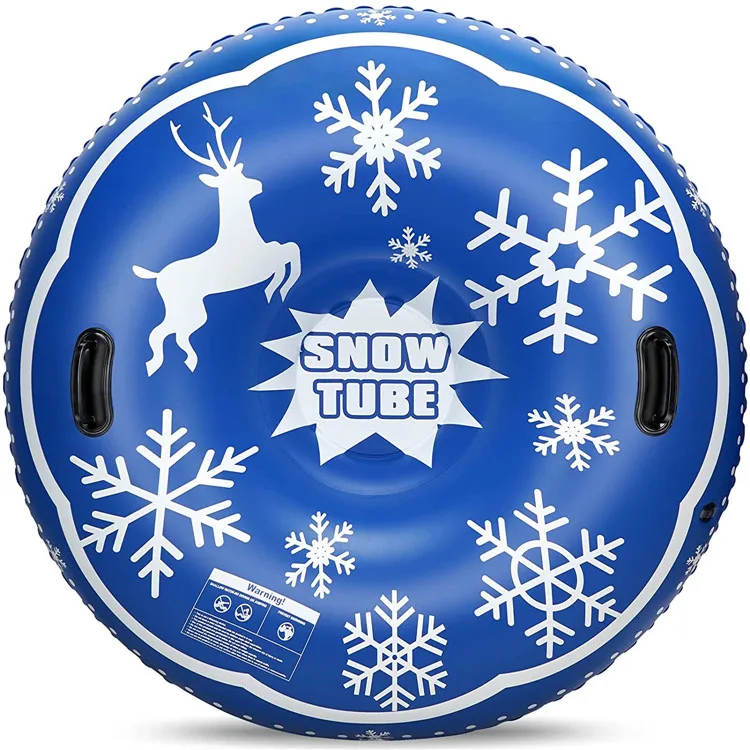 

New snowflake Elk snow tube PVC snow sled inflatable ski car big mount ski ring motorboat