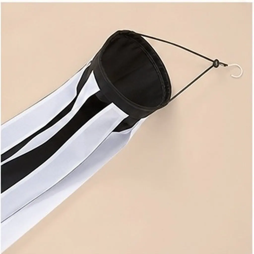 Halloween Windsock Pendant 100Cm Heavy Duty Sewn Hoop Top Metal Hook Hanging Windsock Flag for Outdoor Indoor Halloween Decor