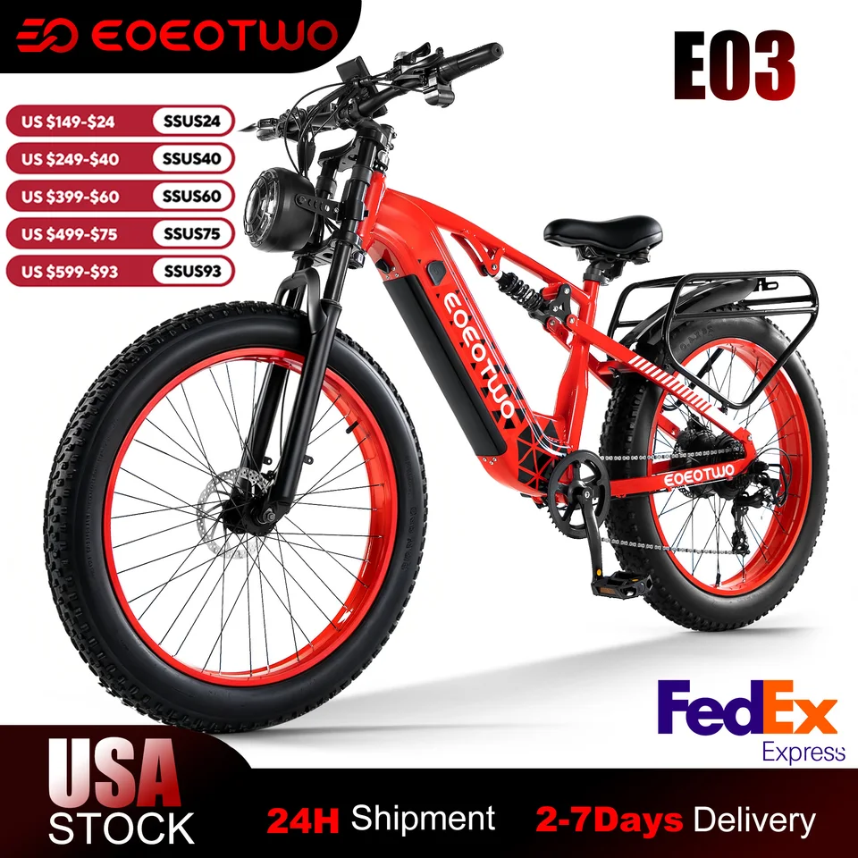 Electric Bike, 1500W Peak Ebikes for Adults, 26'' Fat Tire Best Ebike for Men Women, 60 Miles with 840Wh Battery, 34 MPH Max Speed Bicycles, 330LB Capacity