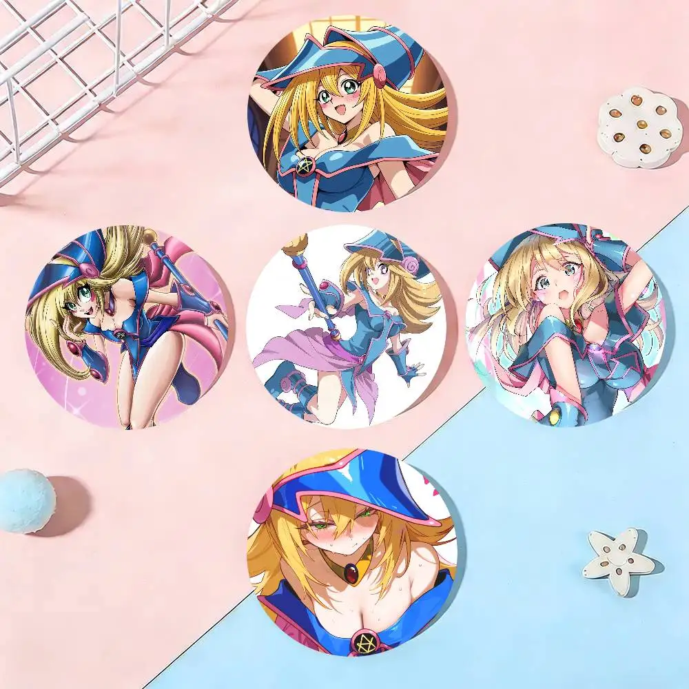 Dark Magician Girl Anime Y-Yami Yugi Badge Tinplate Meme Round Brooch For Hat Bag Creative Lapel Jewelry Accessories Gifts