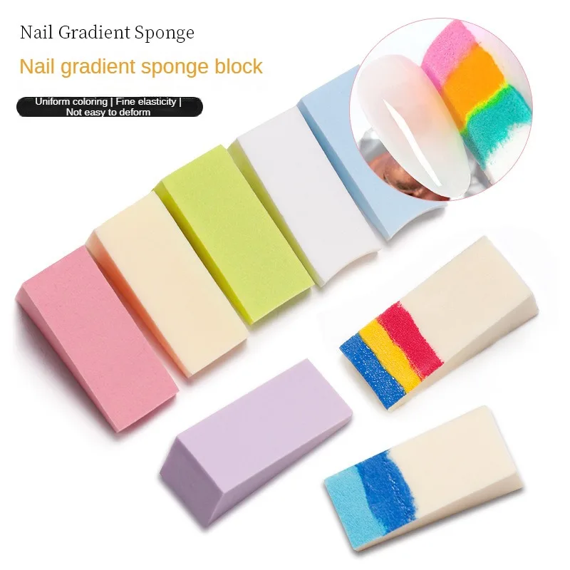 Sponge Hydrophilic And Soft Ease Of Use 8 Colors Professional Multiple Specifications Popular Nail Tool Kit Salon Sturdy