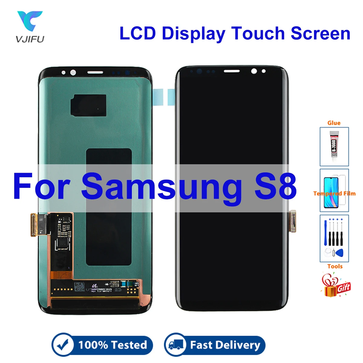 

OEM Display For Samsung S8 G950W G950S G950K G950L G950F G950N LCD Touch Screen Ori Quality Digitizer Assembly Replacement