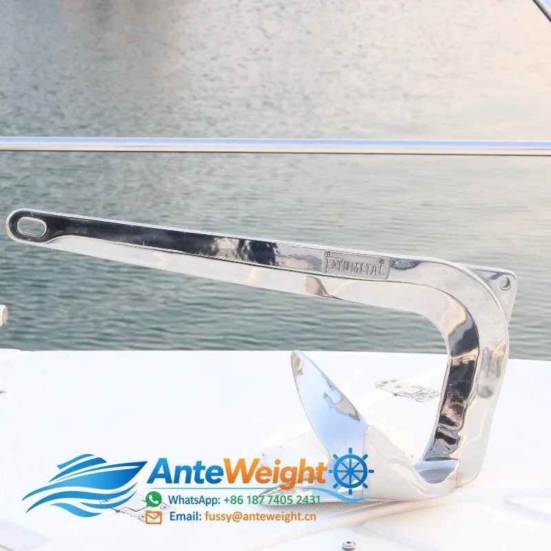 Stainless Steel 316 Mirror Polished Bruce/Claw/Marine Anchor Model 7.5KG