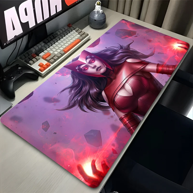 

Marvel Large Mouse Pad Scarlet Witch Computer Game Accessories Desk Pad For Laptop Desk Non Slip HD Printing Keyboard Mouse Mat