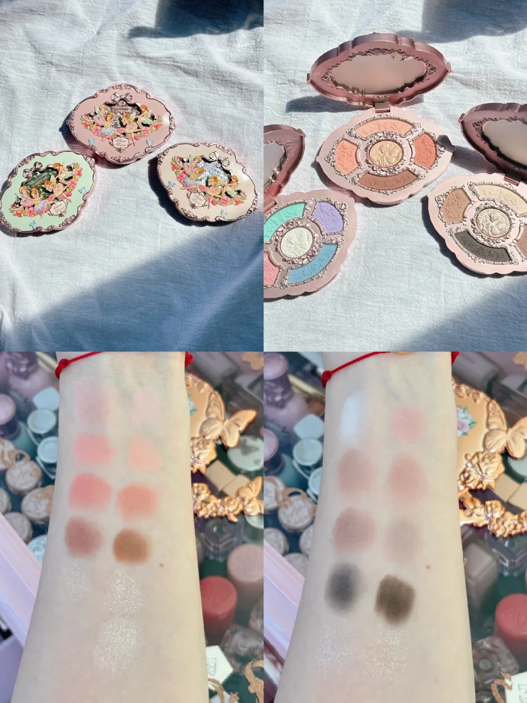 Flower Knows Set per trucco da favola di mezza estate Velluto Blush Gloss Ombretto Regalo da indossare ogni giorno senza crudeltà a lunga durata per ragazze