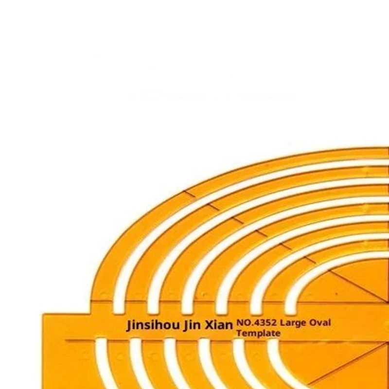 مسطرة قياس القالب الدائرية والبيضاوية - أداة صياغة متينة من الراتنج K للرسم وتصميم الأثاث والتخطيطات المعمارية