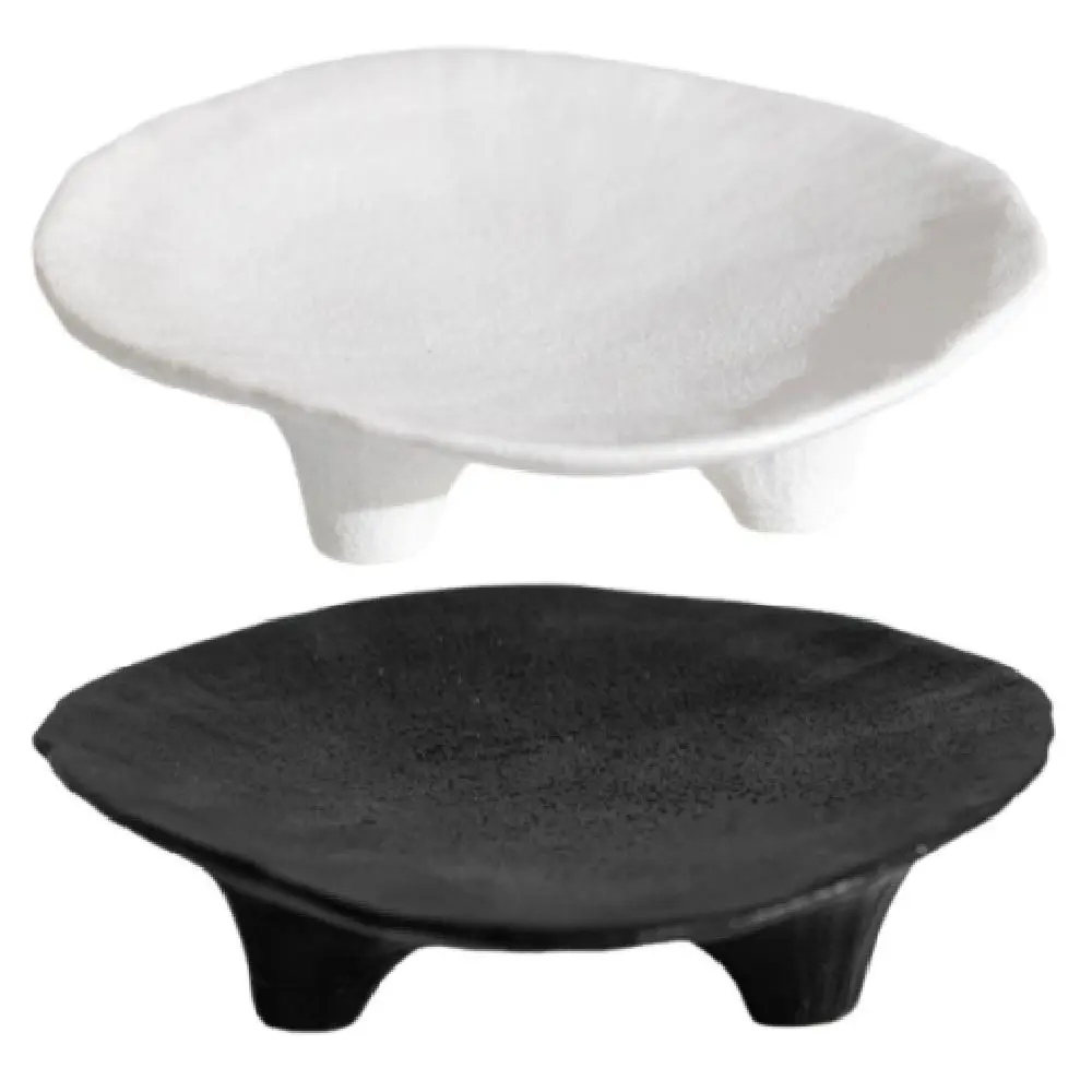 صينية تخزين مجوهرات السيراميك رف عرض مجوهرات غير منتظم إبداعي متعدد الوظائف لوحة تخزين سطح المكتب الفنية للطعام #4