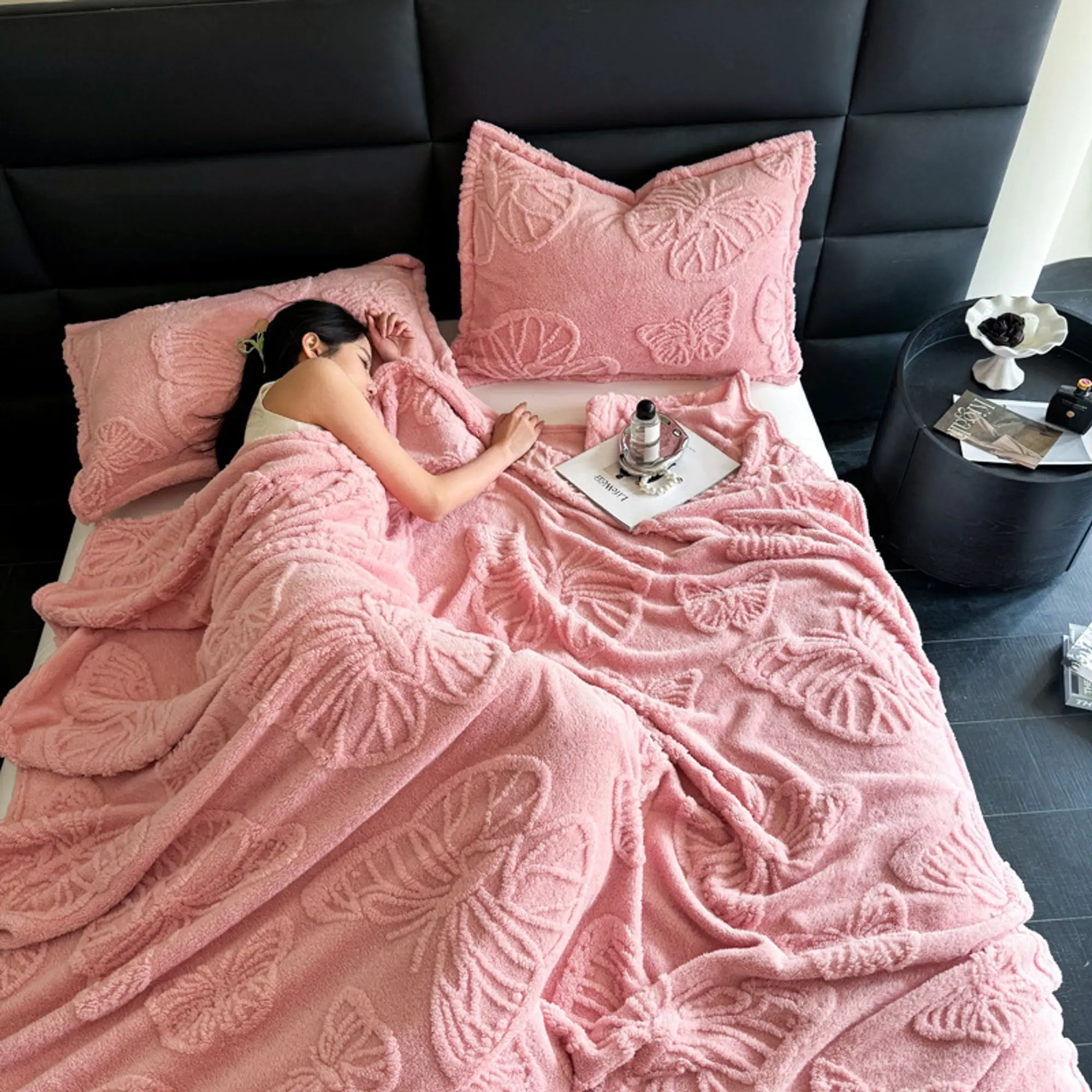 بطانية GentleSoft Sage Green للأريكة - بطانيات صوف مربعات هدايا للنساء والرجال والفتيات، رمي لطيف وناعم ومريح من أجل Be #5