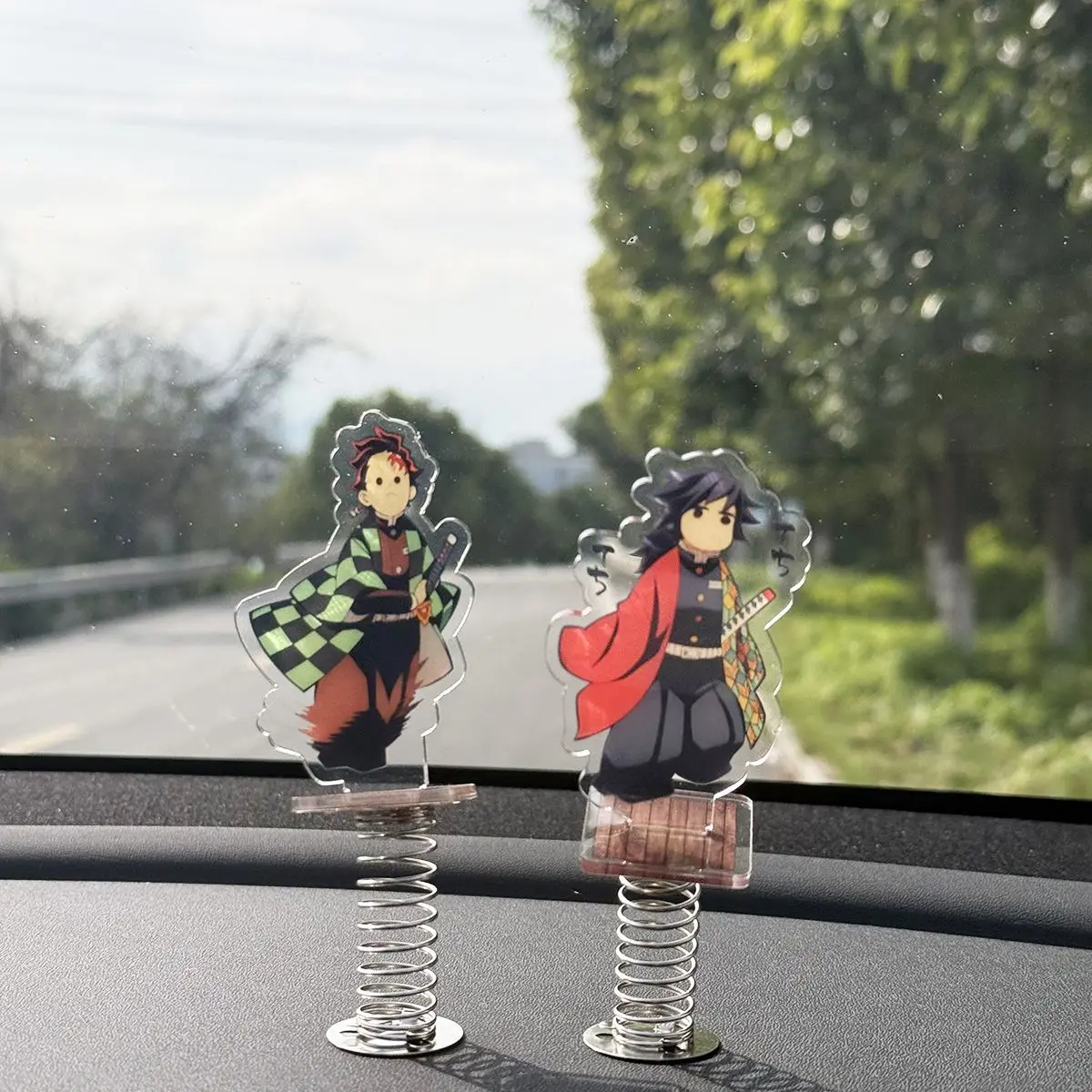 

Demon Slayer Infinity Castle Acrylic Shaker Car Ornament Tanjiro Tomioka Giyu Anime Figure Decor Fast Shipping