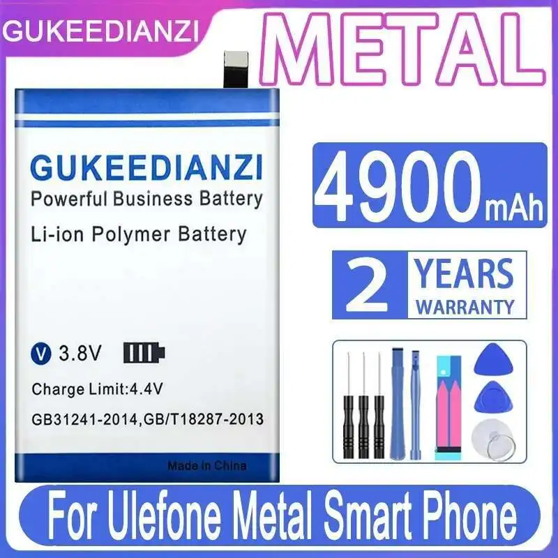 

Long Lasting For Ulefone Metal Smart Phone Mobile Battery 4900Mah
