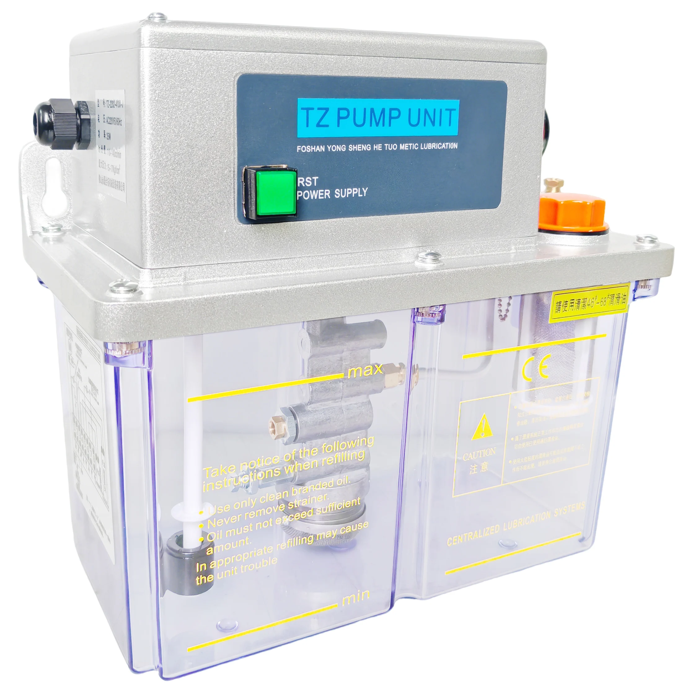 CE Electric Gear Lubrication Oil Pump Lubricator Pressure Switch Ready oiler 4L 220V PLC Control TZ2202-410X Oil Lubrication