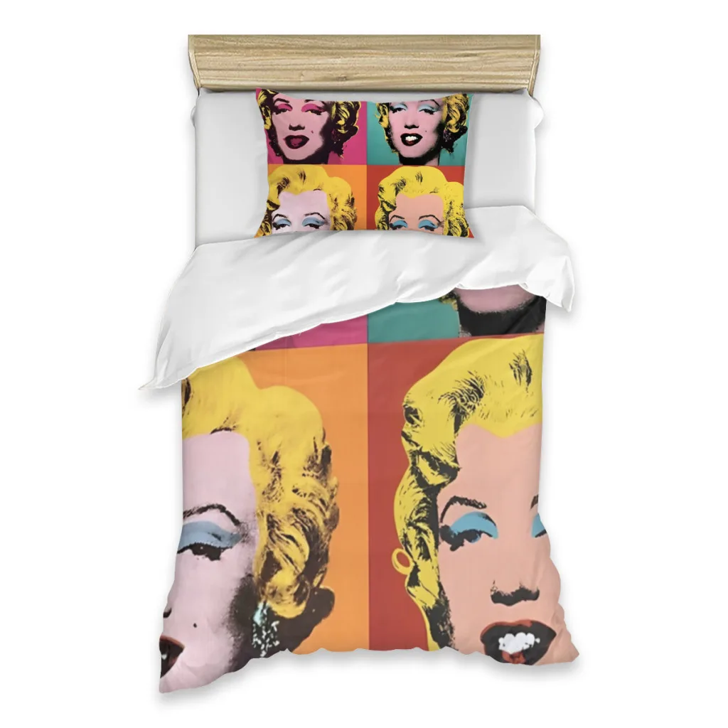 

Andy Warhol Marilyn Single Bed Sheets Set Complete Case Single Linen Quilt Cover