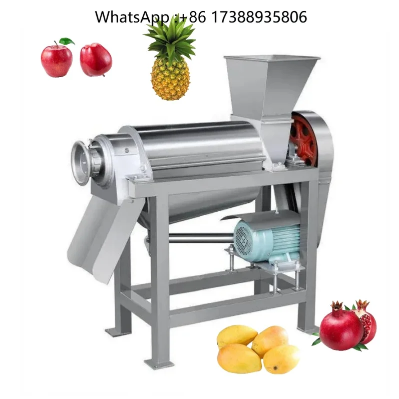 HOTStainless Steel Coconut Milk Screw Cold Press Industrial Fruit Apple Lemon Pineapple Juice Crusher Juicer Extractor Machine