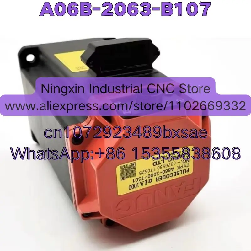 Latest Quotation A06B-2063-B107 A06B 2063 B107 Used FANUC Axial Motor With Encoder Tested OK