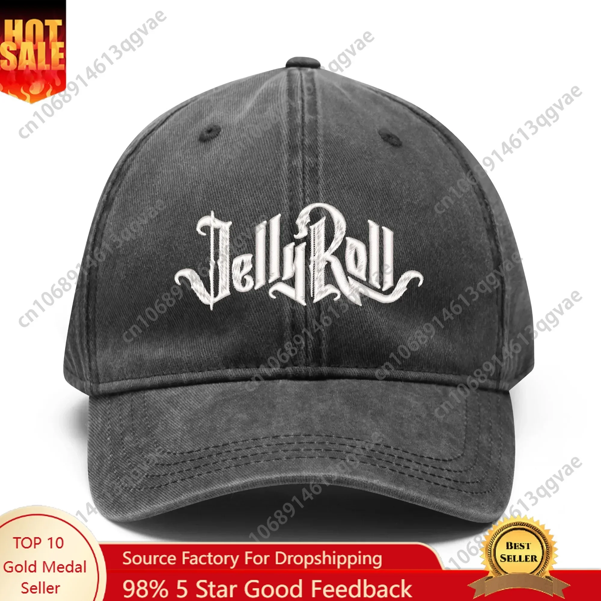 Gorras de béisbol deportivas Jelly Singer Roll Music Reaper7man con bordado para hombre y mujer, gorra de camionero vaquera personalizada con texto