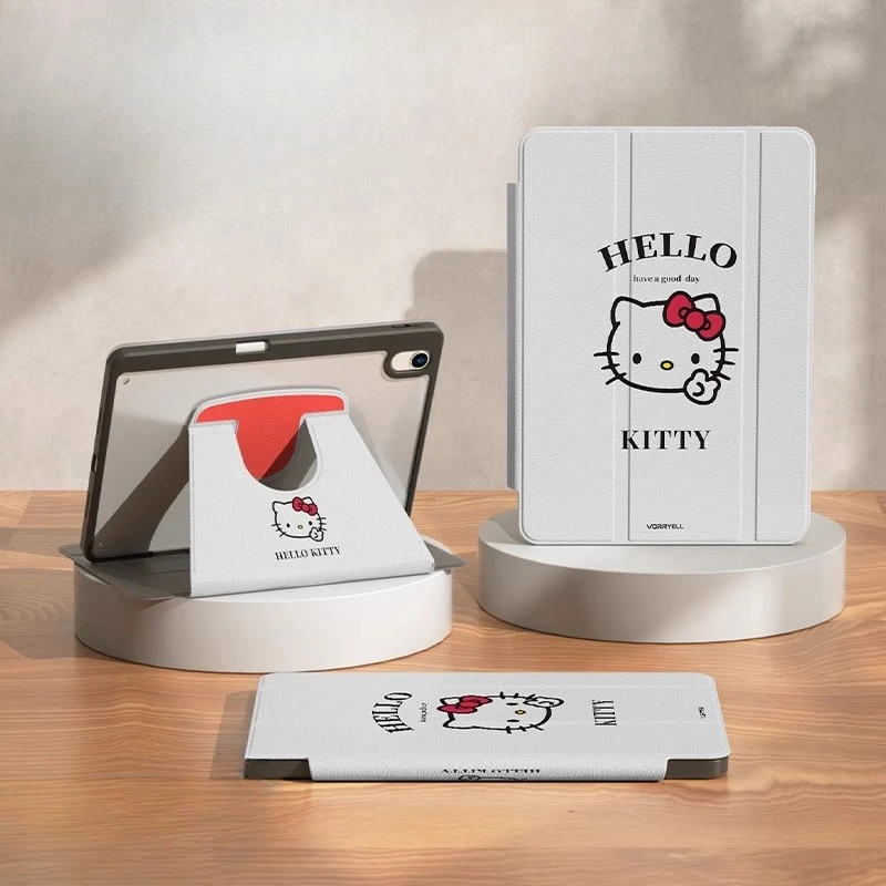 

Чехол Hello Kitty для iPad: для iPad Air 4/5 (10.9 дюймов, M2/M3), Pro 4/5/6 (12.9 дюймов, M4), iPad 8/9/10 (10.2 дюйма, A16), iPad 11 дюймов. Защитный чехол для планшета.