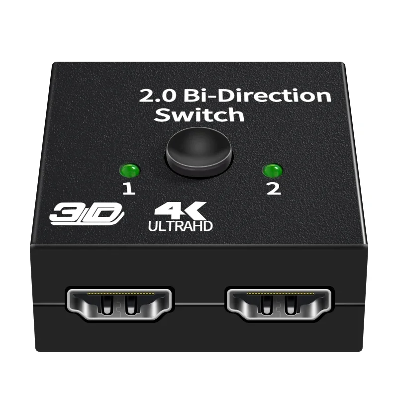 HDMI-Compatible Splitter 4K Switch KVM Bi-Direction 1x2/2x1 HDMI-compatible Switcher 2 in1 Out for PS4/3 TV Box Switcher Adapter