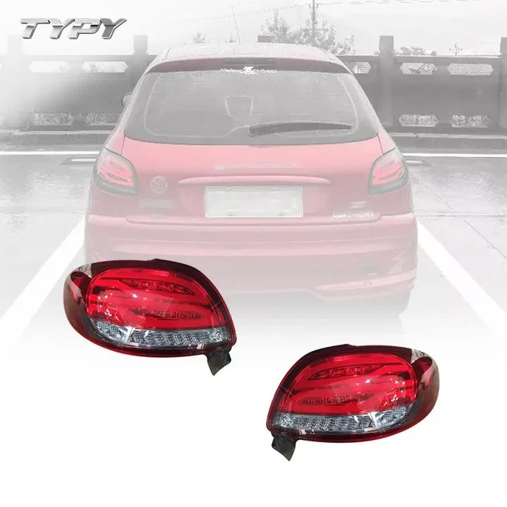 Car Tail Light Upgrade Modified LED Taillight Rear Fog Lamp Turn Signal Brake Lamp Back Light For206custom